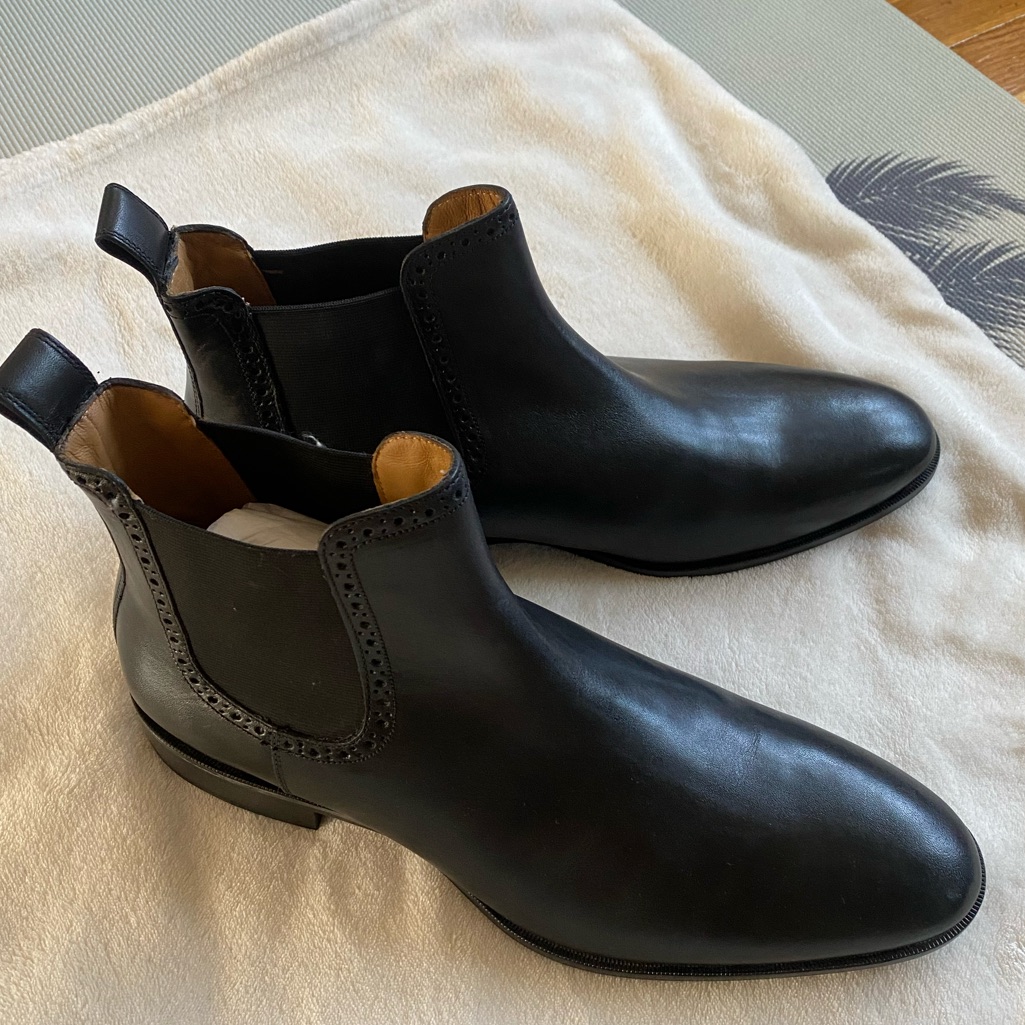 Johnston  Murphy  Nolen Gore Boot  Black Calfskin Us Size 11m Brand New